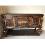 A Carved Oak sideboard