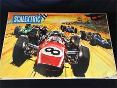 Scalextric Grand Prix set 75 with toy separate boxed cars.