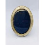 A German silver oval picture frame (Marked 800)