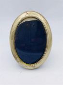 A German silver oval picture frame (Marked 800)