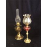 Two oil lamps