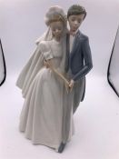 Nao figure of a Bride and Groom (28cm)