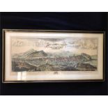 A framed print of the North City of Edneburgh (117cm x 59cm)