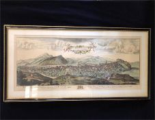 A framed print of the North City of Edneburgh (117cm x 59cm)