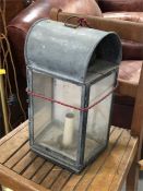 A vintage roadside lantern