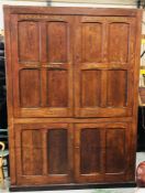 An Interesting 19th Century Pine cupboard from Newnham College, Cambridge. 214 x 156 x 42cm