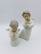 A pair of Lladro angels