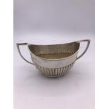 A Hallmarked silver sugar bowl by C & S Co Ltd London 1902-3, (90.2g)
