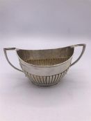 A Hallmarked silver sugar bowl by C & S Co Ltd London 1902-3, (90.2g)