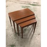 A Mid Century nest of three tables
