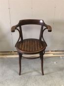 A Bentwood armchair