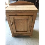 A Pine bedside table of cabinet 80cm x 53cm