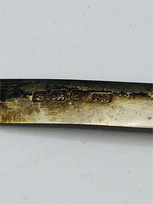 A Mother of pearl handled silver fruit knife - Image 2 of 2