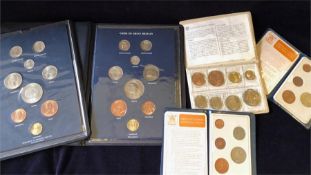 A selection of coin presentation packs