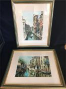 A Pair of paintings of Venice