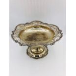 A Mappin and Webb pierced hallmarked silver bowl.(415g)