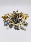 A large volume of quality costume jewellery including some silver, rolled gold etc.