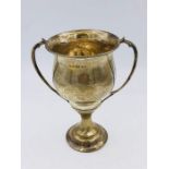 A Hallmarked (Birmingham) silver trophy.