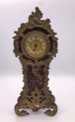 A Gilt mantle clock by 'The British United Clock Co Ltd'
