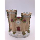 A Staffordshire china model of a Castle