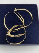 A 9ct gold necklace 2.1g