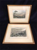 Two framed prints of Bath