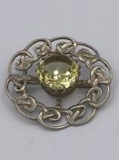 A Citrine Brooch