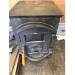 A wood burning stove