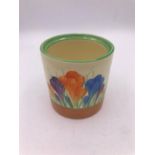 A Clarice Cliff Crocus pattern pot