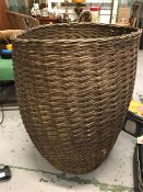 A large Ali Baba style wicker basket