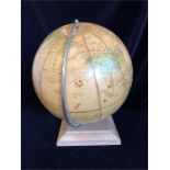 A Phillips Challenge Globe by George Phillip and Sons of London on a stand