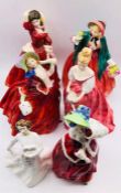 A selection of Royal Doulton Figures