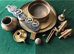 A selection of Brass ware