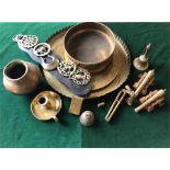 A selection of Brass ware