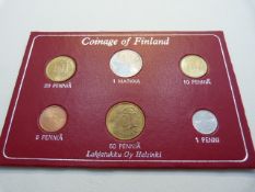 A selection of 141 coins from Finland , various years, denominations, classifications and