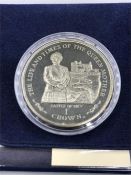 A Silver Proof 1 Crown 2002 Life of the Queen Mother