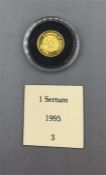 A 1995 1 Sertum Gold Proof Coin
