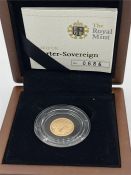 A 2009 1/4 Sovereign Gold Coin