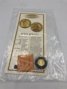 A 1999 Pitcairn Islands 10 dollar coin from the Royal Mint in .999 fine gold 1.244gms
