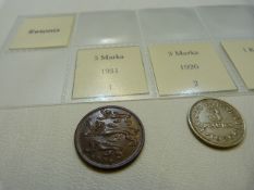 A selection of twenty seven coins from Estonia from 1929 onwards with various denominations,