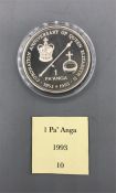 A 1 Pa'anga Kingdom of Tonga Silver Proof coin