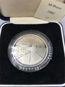A Silver Proof 1983 5op Commemorating the Falkland Islands Liberation
