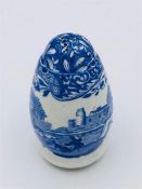 Blue oval Copeland Spode's Italian England Pepper pot Blue number (10)