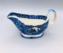 Gravy boat 2.5" by 6.25" similar to net pattern spode