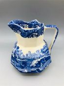 Blue oval Copeland Spode's Italian England jug 5.5" high Jan 1912 Blue number (11) Indent number (