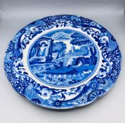 Blue oval Copeland Spode's Italian England Copeland indent with crown plate 10.5" June 1933 Blue