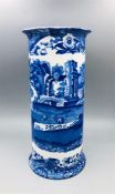 Blue oval Copeland Spode's Italian England vase 10" tall Blue number (24)