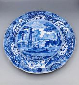 Copeland & Garrett Late Spode in blue and indent plate 8" diam