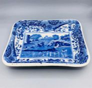 Blue oval Copeland Spode's Italian England copeland spode RS and numbers indent rectangular pie dish