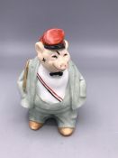 An Early 20th Century china salt pig from Germany.